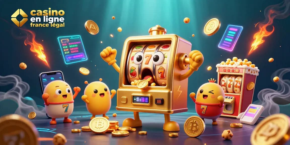 Jouez dans un casino en ligne légal en France avec des machines à sous gagnantes et des pièces d'or qui tombent