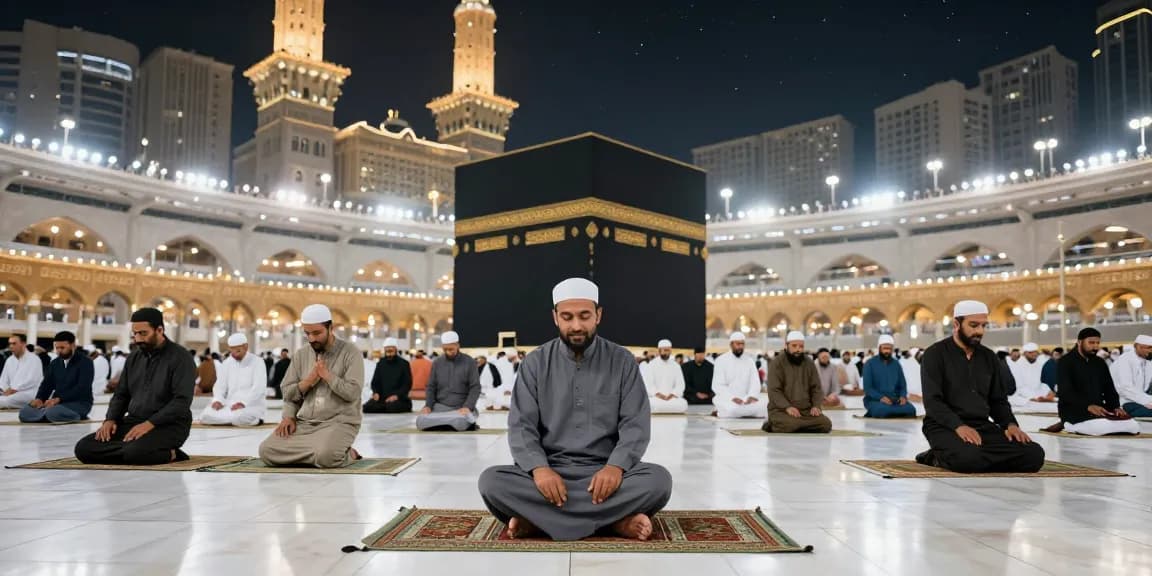Experience umroh Itikaf during Ramadan with serene atmosphere and spiritual devotion in Makkah, perfect for travel enthusiasts.