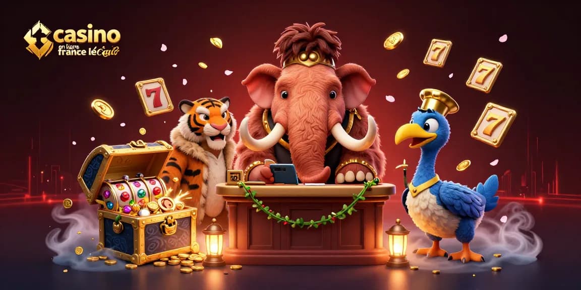 Jouez dans un casino en ligne France légal avec des personnages animés dans un cadre magique.