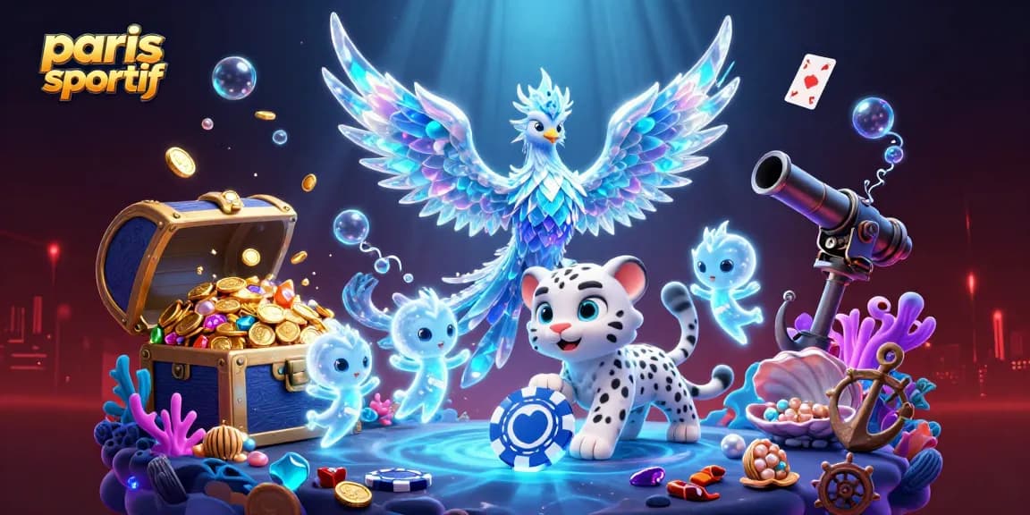 Paris sportif : un phénix de glace et un léopard des neiges s'illuminent dans un univers ludique