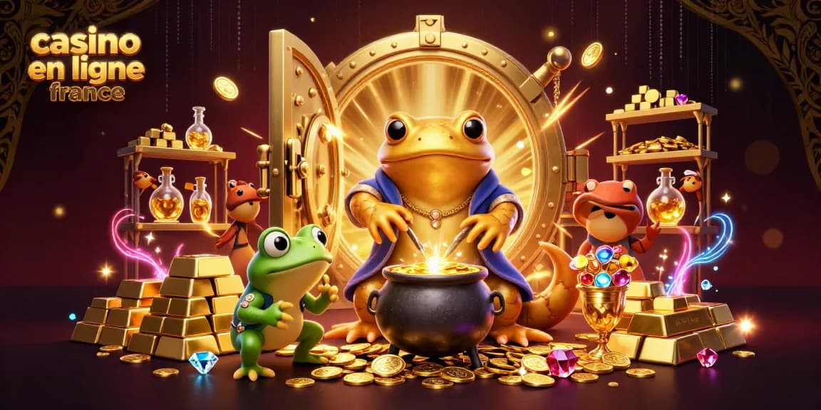 Jouez au casino en ligne France avec des gains en or et des élixirs d'argent dans un univers animé.