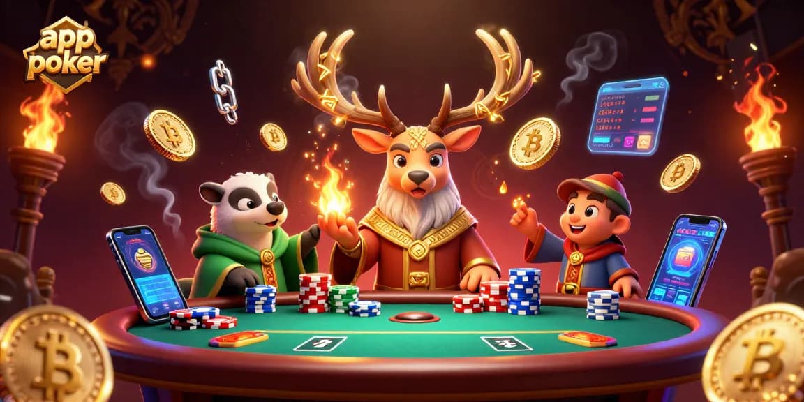 Gioca a app poker con il drago celtico e il tasso saggio in un tavolo da poker affascinante.
