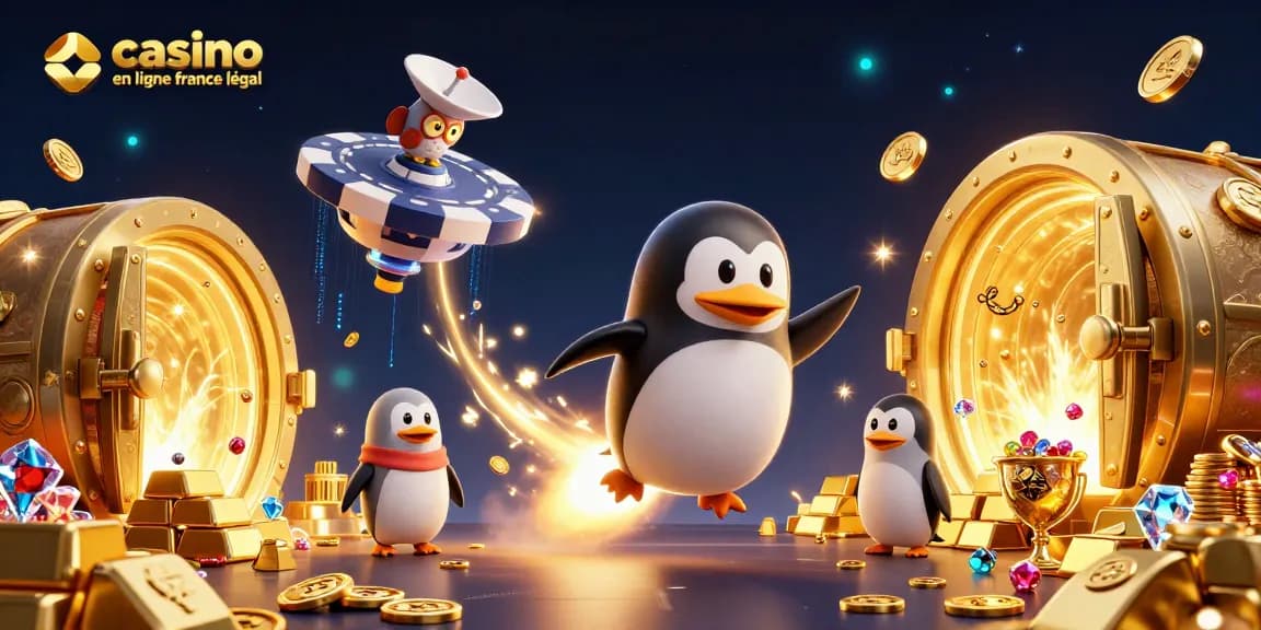 Profitez des jeux de casino en ligne en France légal avec un illustratif captivant de victoire et de chance.