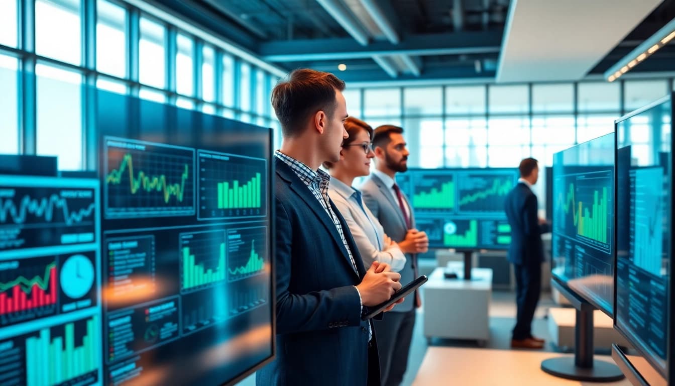 Gain impactful supply chain insights from a collaborative team analyzing data in a modern office setting.