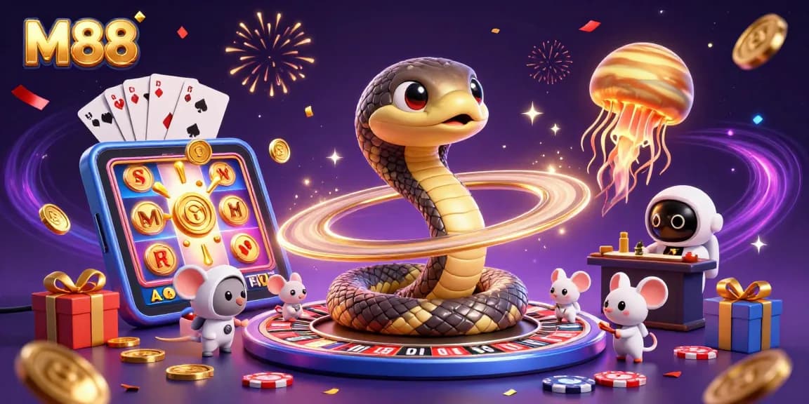 M88 offers thrilling cosmic betting with a 3D Saturn roulette as players engage in winning skirmishes.