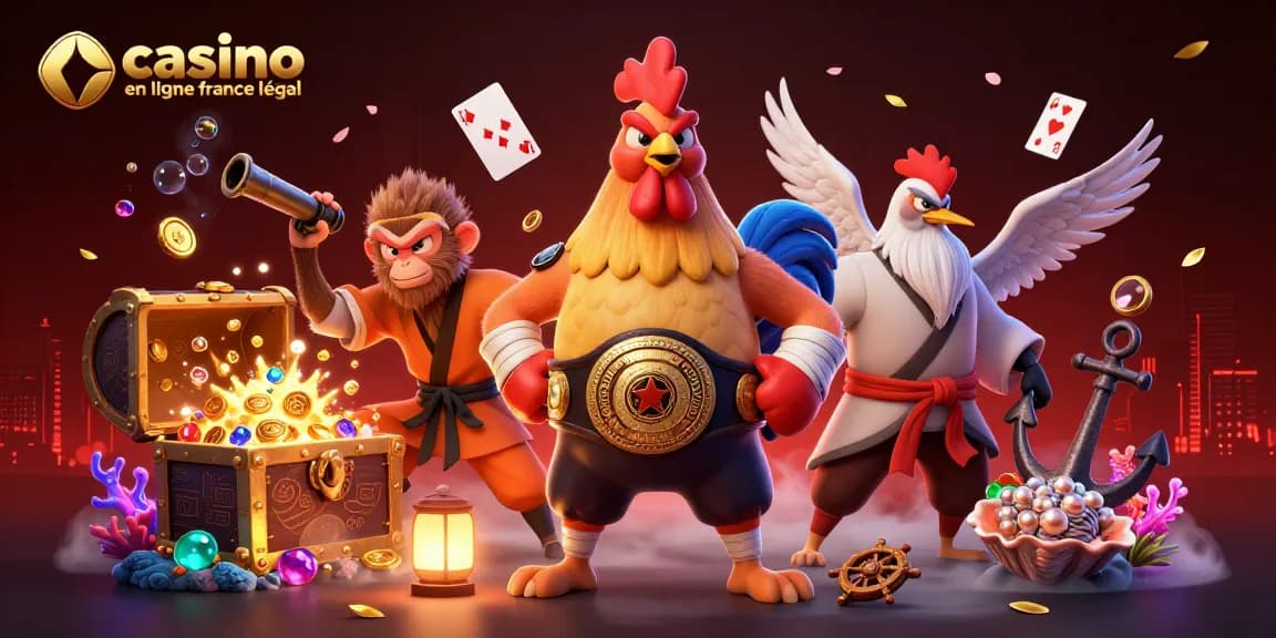 Gagnez gros avec un casino en ligne légal en France dans cette scène dynamique de jeu