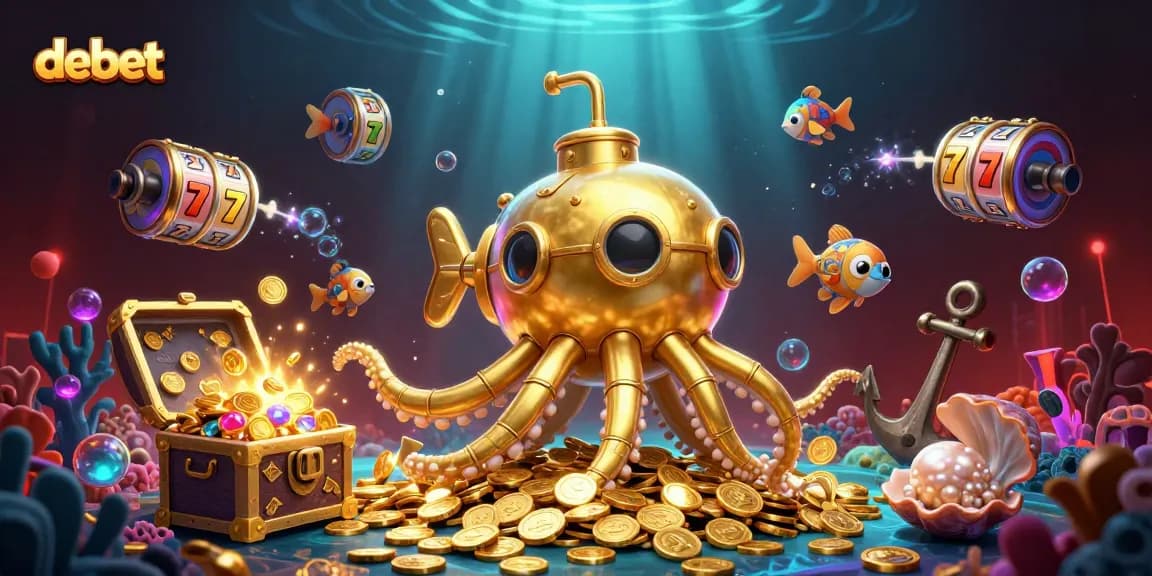 Play and win with debet's exciting gaming experience full of golden treasures and colorful slots.