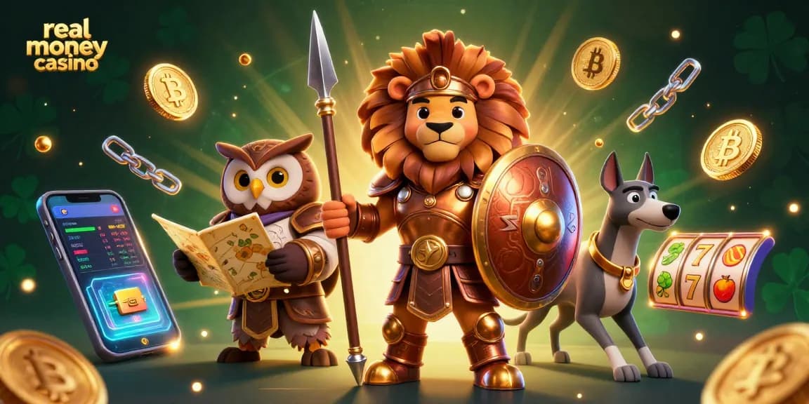 Engage in the lively action of a real money casino with a heroic Spartan lion, owl strategist, and greyhound messenger.