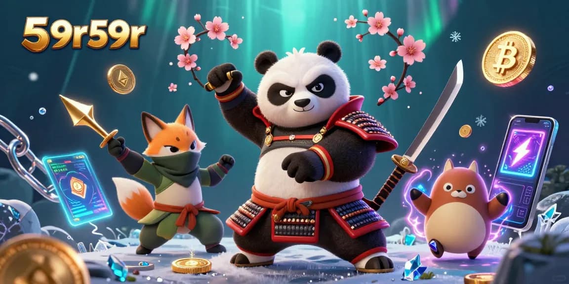 Explore o mundo de 59r59r com pandas e raposas em ação em um cassino digital vibrante.