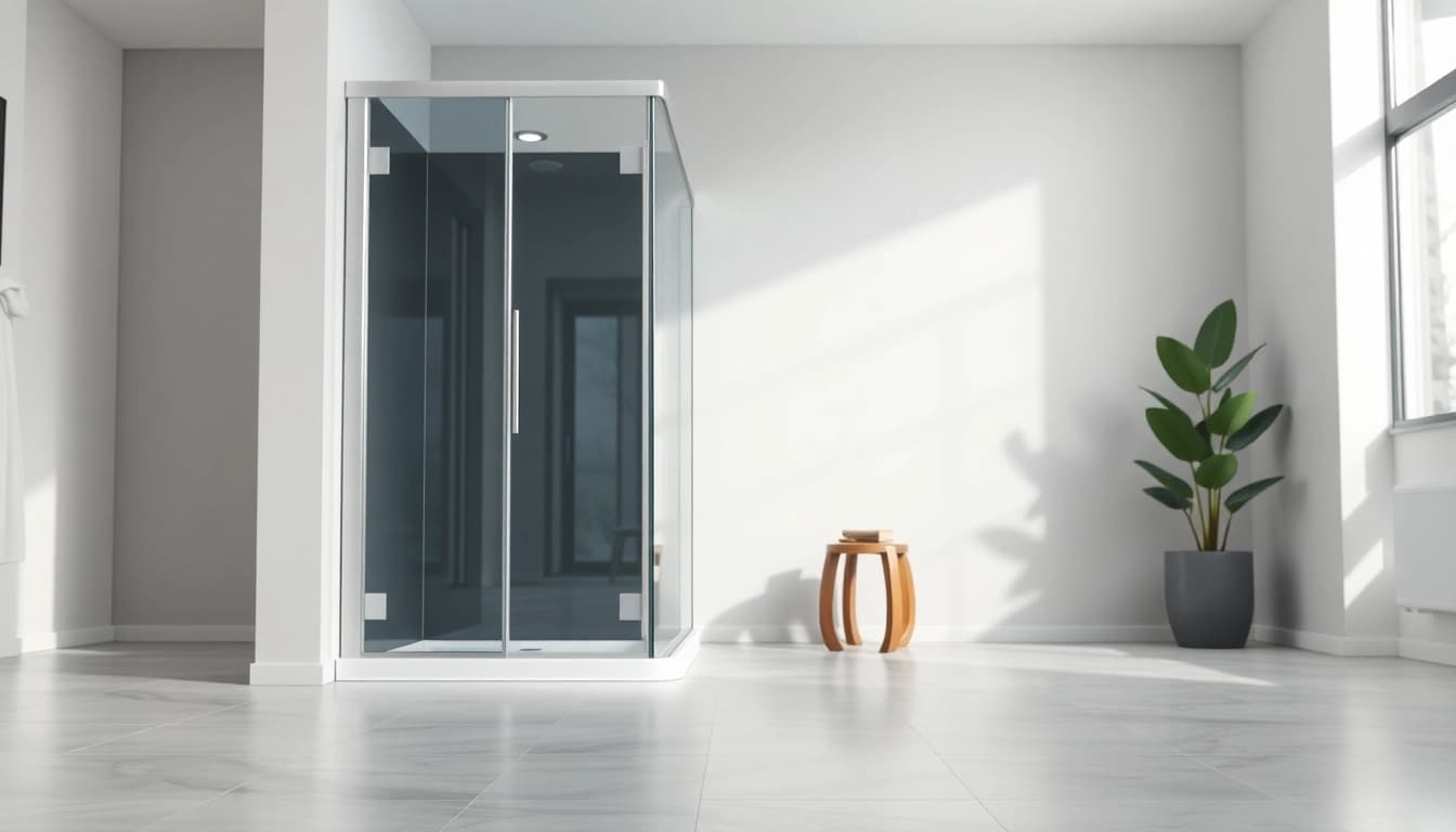 Erleben Sie die Eleganz der sonni Duschkabine in einem modernen Badezimmer-Design.