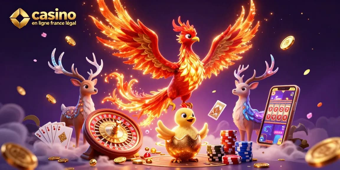 Illustrez vos gains avec la scène captivante "casino en ligne légal en France" qui évoque l'excitation du jeu