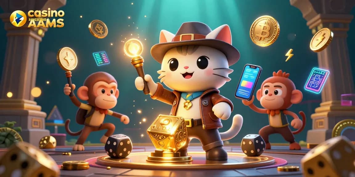 Giocando nei casino sicuri non AAMS: immagine d'illustrazione coinvolgente con artefatti e criptovalute.