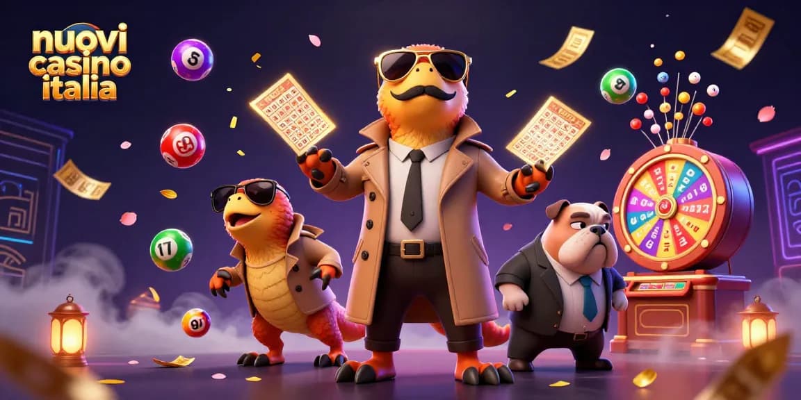 Scopri i nuovi casinò in Italia con un rapace in trench coat e un bulldog di sicurezza nel mondo delle scommesse.
