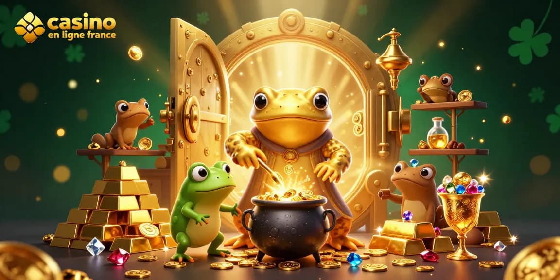 Jouez à casino en ligne France avec des créatures magiques transmutant des métaux en pièces d'or.