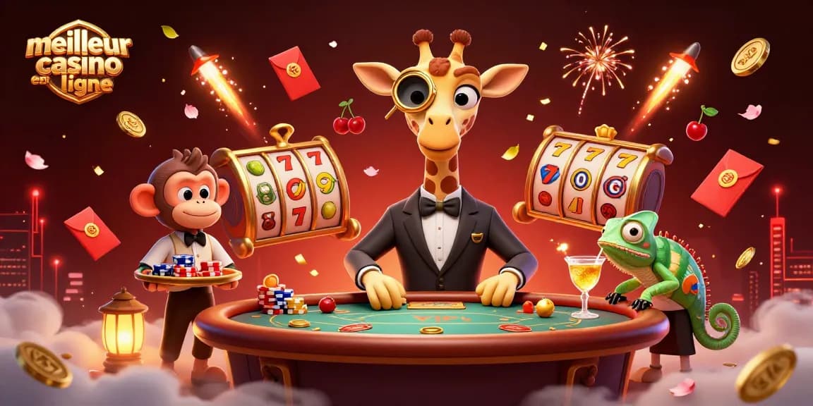 Découvrez le meilleur casino en ligne en profitant de gains surprenants dans notre illustration captivante.
