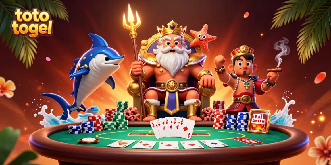 Toto togel, bermain dengan gaya di meja poker yang dikelilingi elemen kasual dan fun.