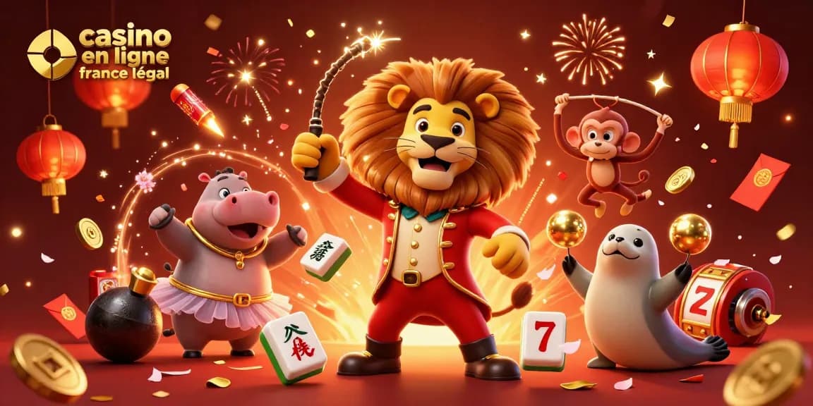 Vivez le frisson du jeu avec casino en ligne France légal, illustrant une scène animée de casino.