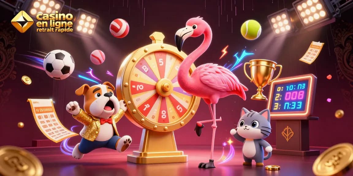 Découvrez les jeux passionnants au casino en ligne retrait rapide, avec un hôte extravagant et un chien bulldog enthousiaste.