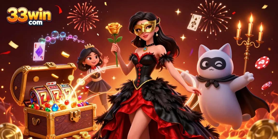 Experience thrilling moments at 33win com with vibrant casino elements and stunning 3D characters.