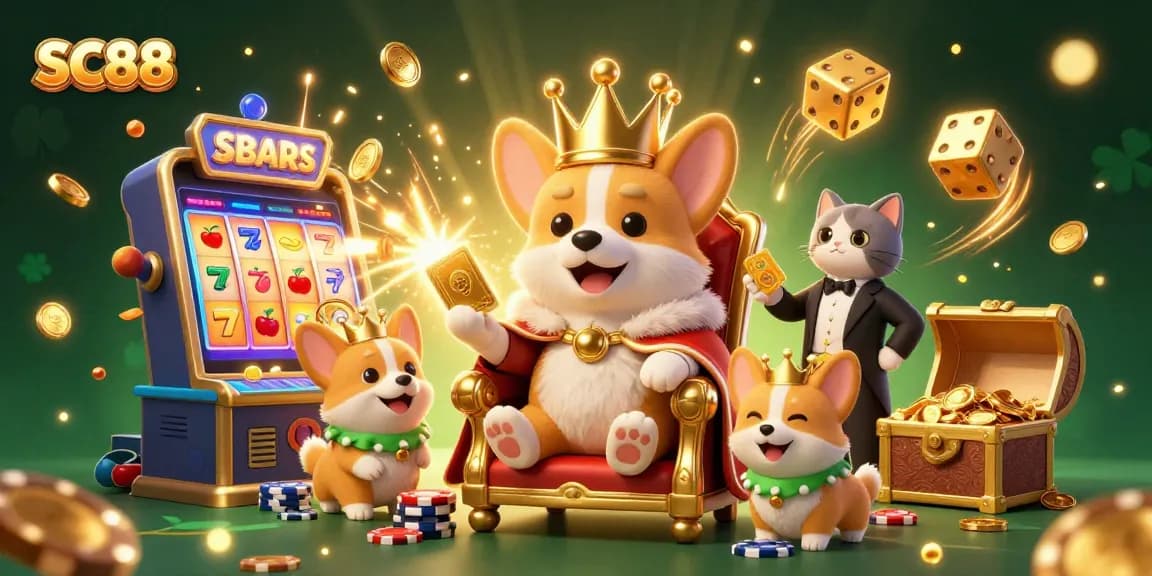 Engage with thrilling casino excitement at SC88 featuring vibrant animated characters and rich game elements.
