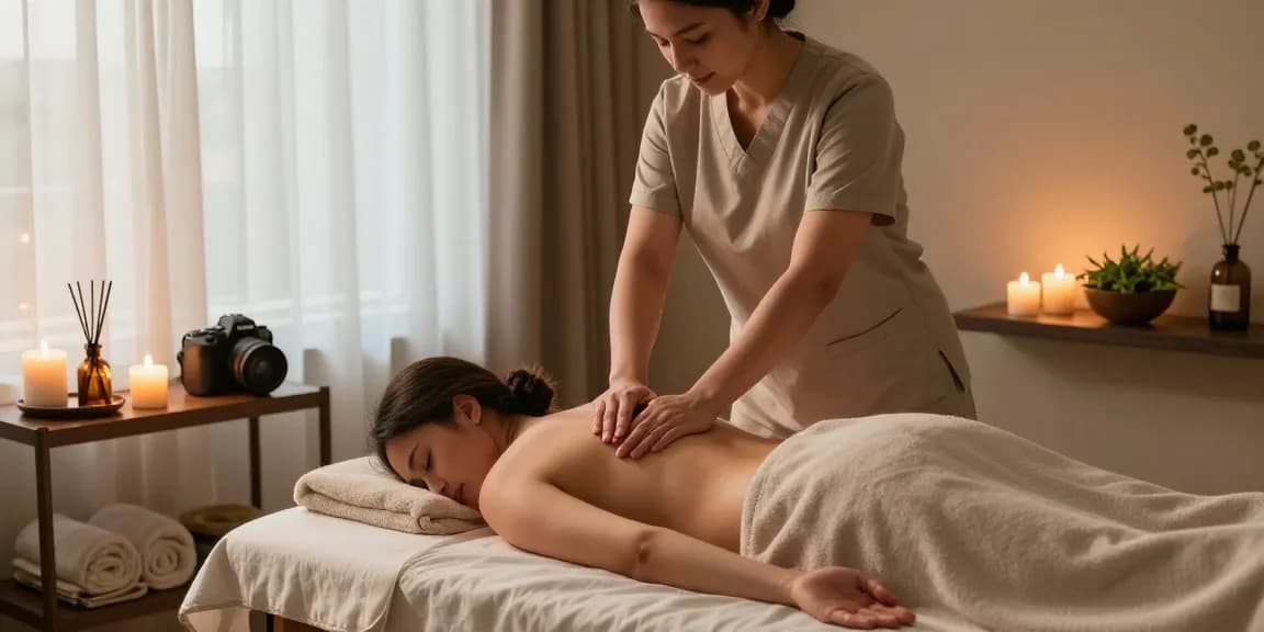 Experience Swedish massage in a serene spa setting, featuring therapists and aromatic candles at https://www.makangs.com/region/국내/서울-/마사지-스웨디시.