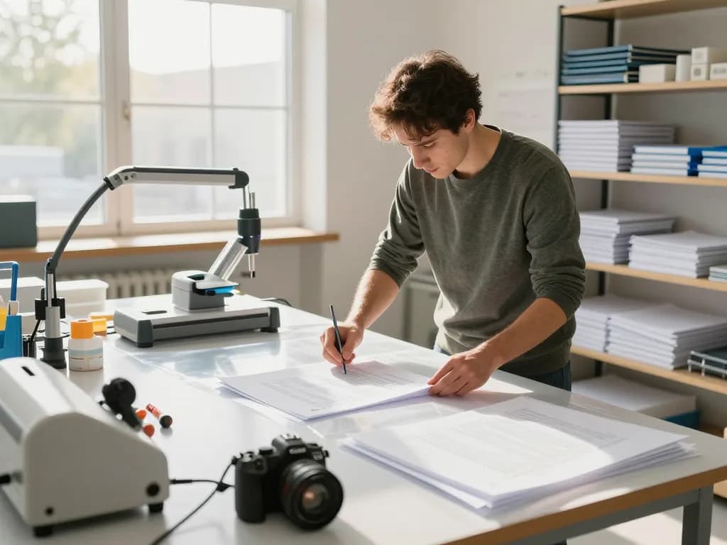 Bóc ép plastic with expert technician using non-force technology to preserve documents.
