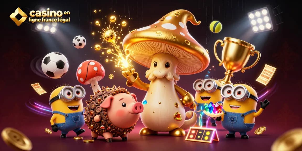 Admirez le jeu des personnages dans cet univers de casino en ligne légal en France.