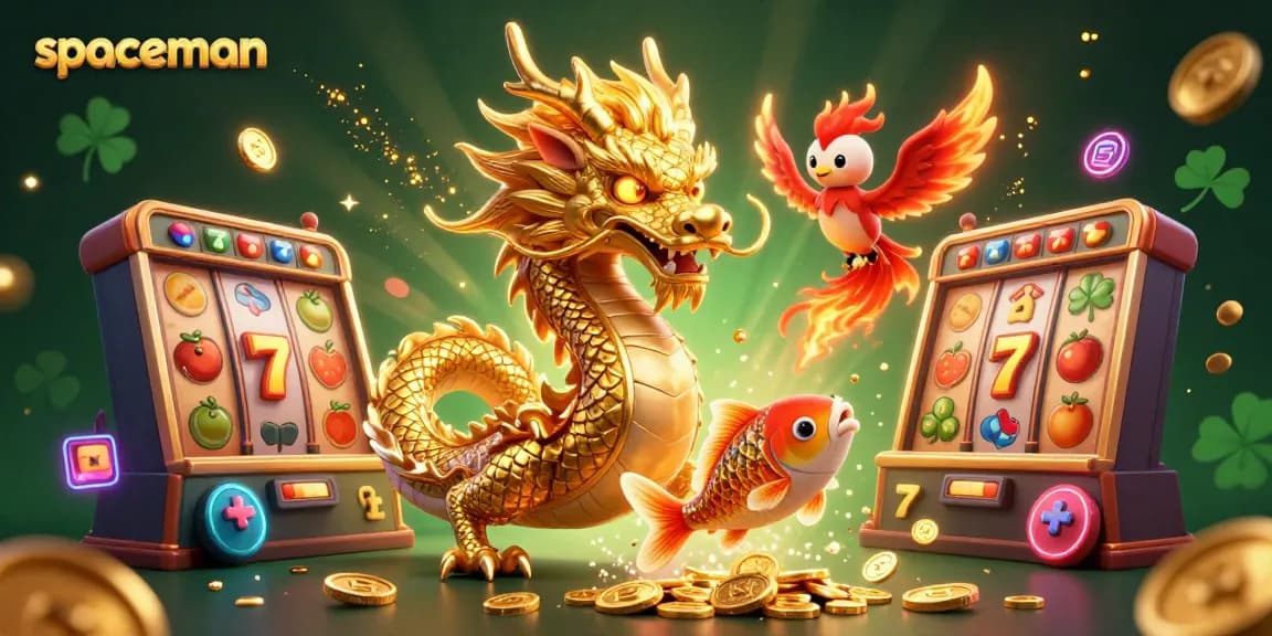 Spin to win big with the Spaceman slot game featuring vibrant characters and dynamic casino elements!