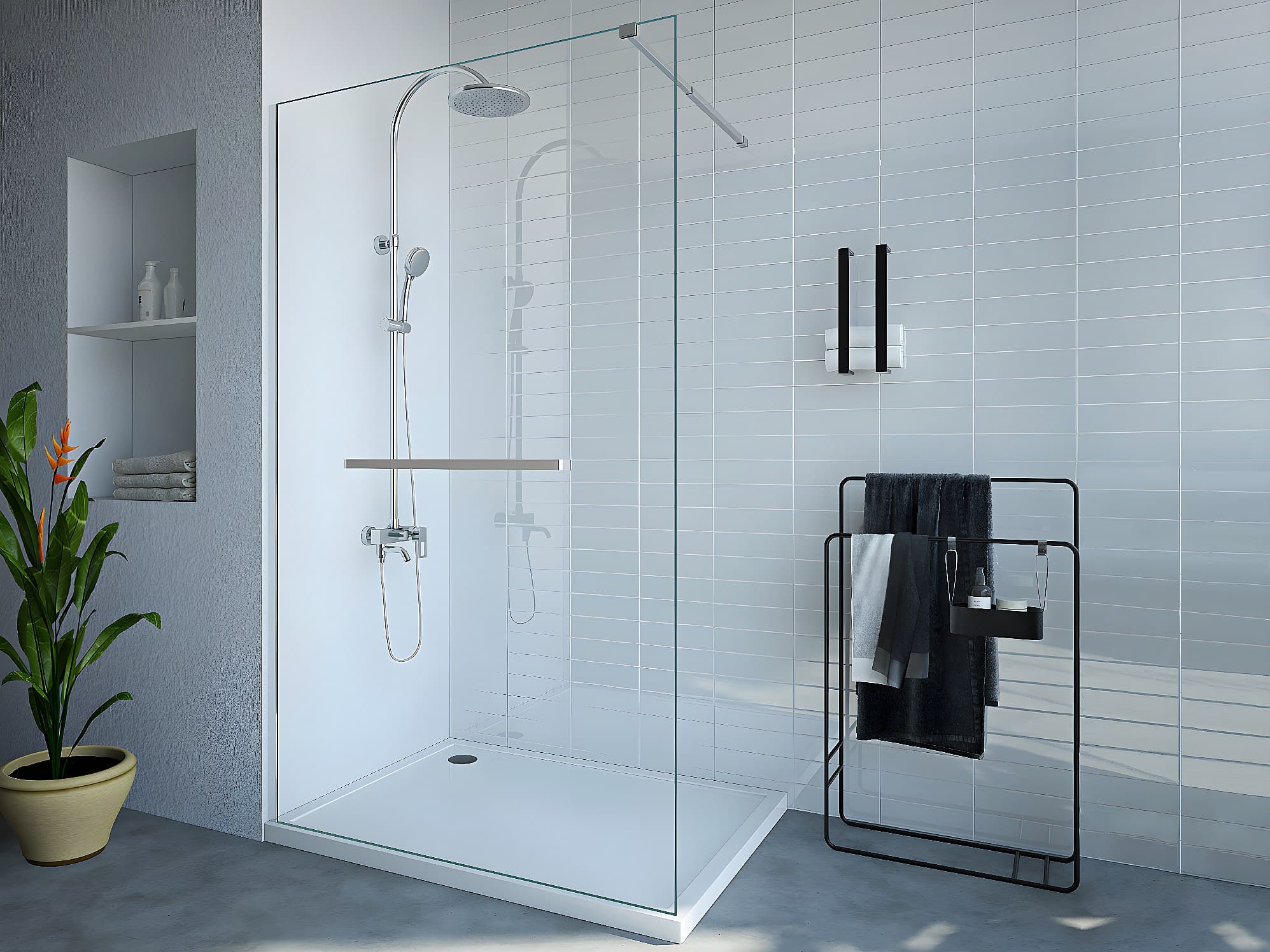 Douche à l'italienne : solutions pratiques pour petits espaces