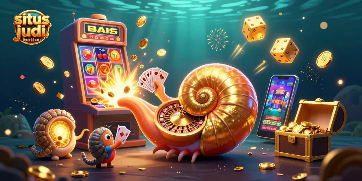 Experience situs judi bola excitement with a giant nautilus roulette wheel and jackpot coins!