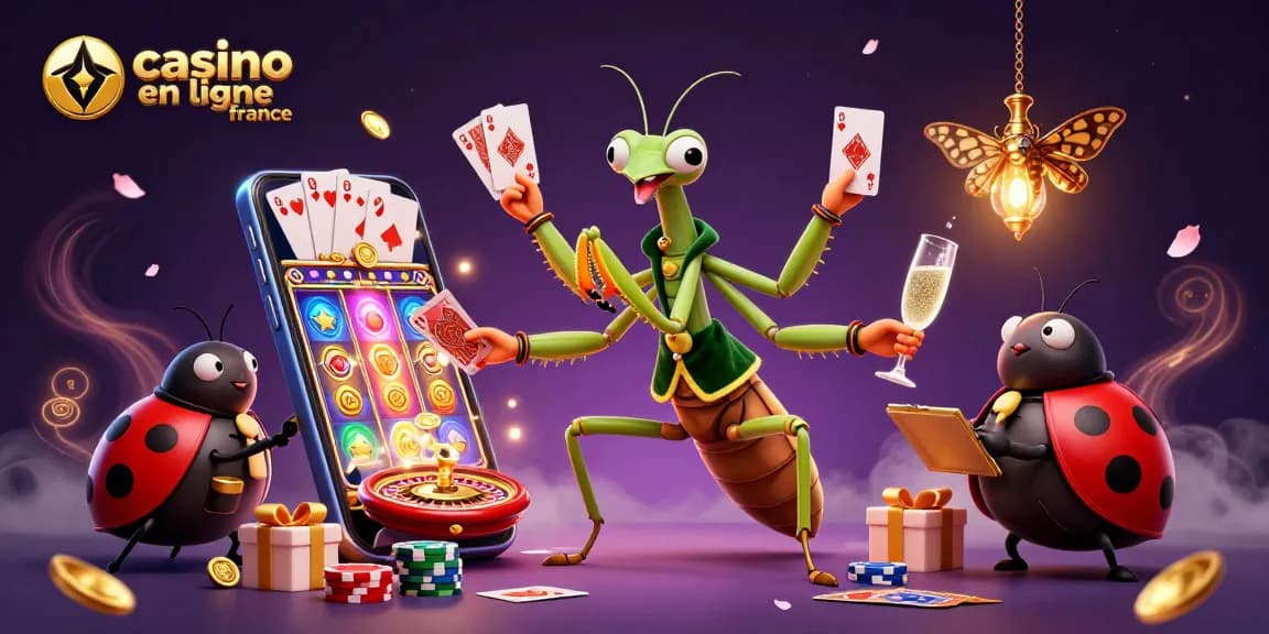 Découvrez l'univers du casino en ligne France avec des cartes et des jetons dans une ambiance festive.