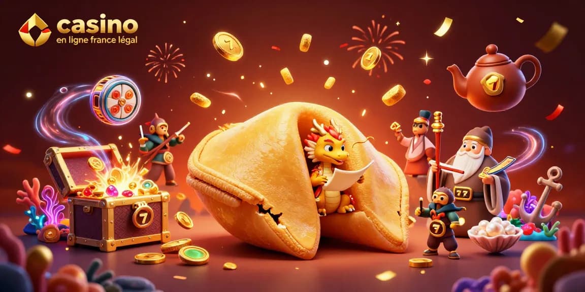 Plongez dans l'univers du casino en ligne France légal avec cette illustration 3D dynamique.