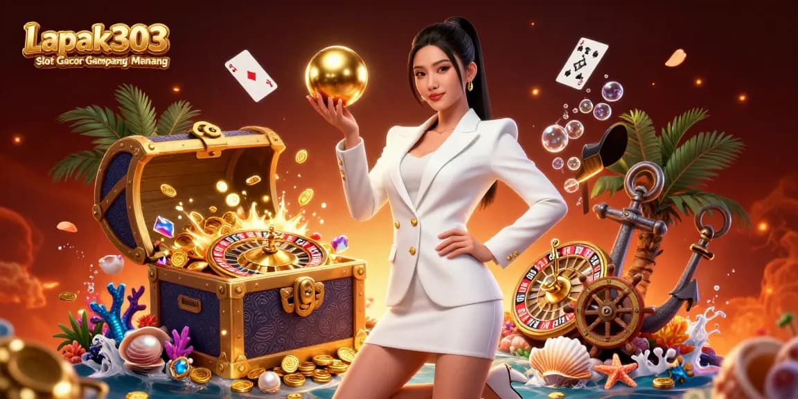 Play and win big with Lapak303 Slot Gacor Gampang Menang, featuring luxurious elements and a winning atmosphere.