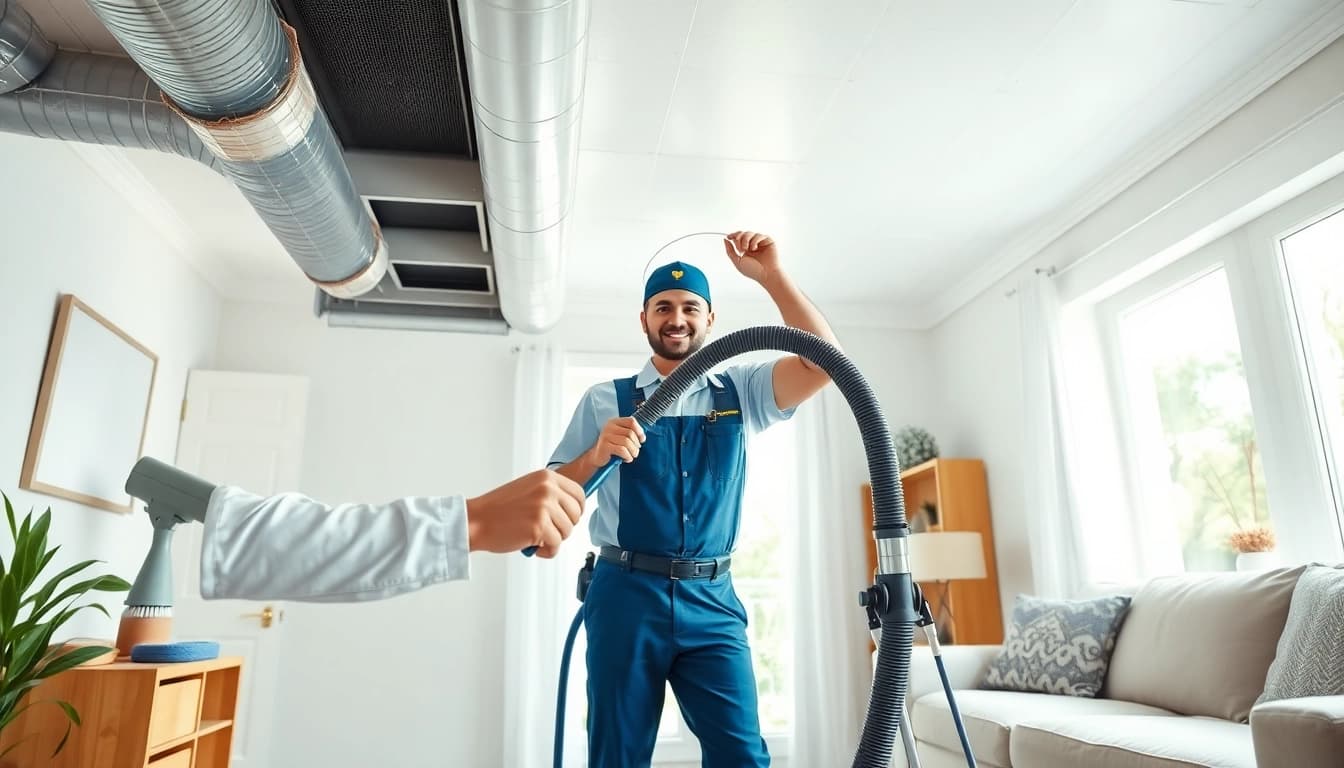 Air Duct Cleaning Service technician using advanced equipment to improve indoor air quality.