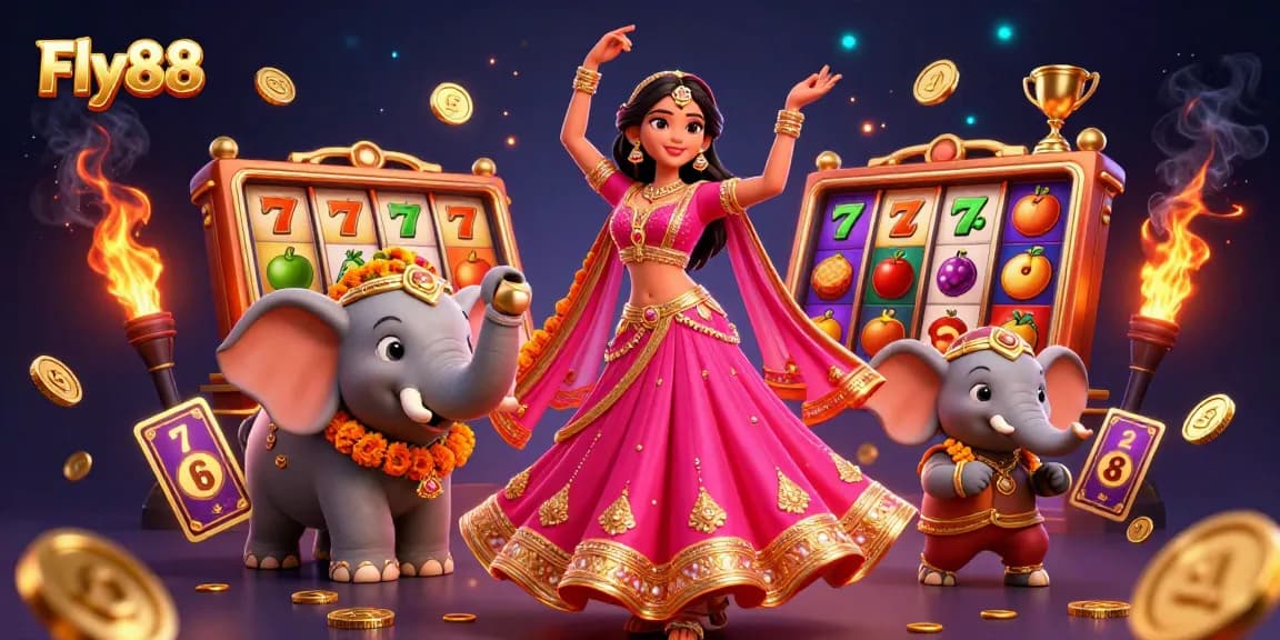 Play slots with excitement at Fly88, featuring vibrant characters and thrilling jackpot elements.