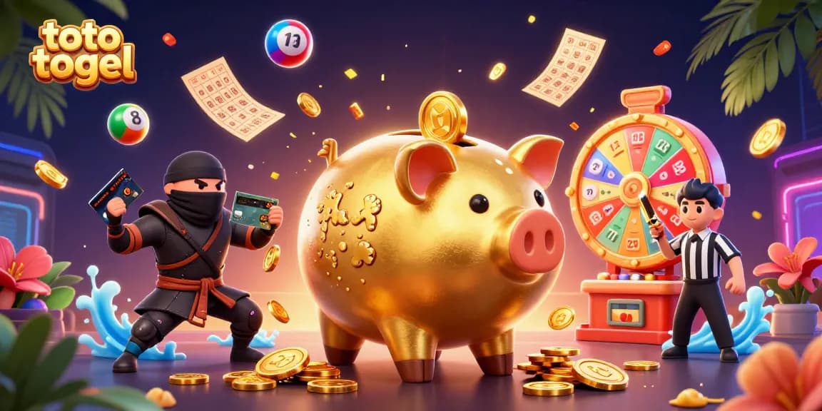 Experience thrilling toto togel games with lively characters and vibrant visuals in this dynamic casino scene.