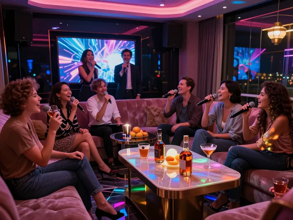 Experience the vibrant nightlife at gangnamtune.com with private karaoke rooms and high-end services.