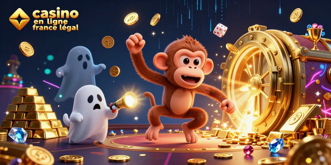 Actions captivantes au casino en ligne France légal avec un poltergeist singe et des trésors brillants.
