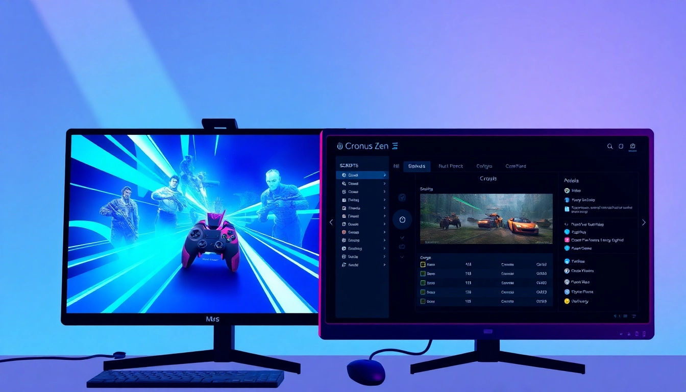 Engaging with Free Cronus zen scripts for superior gaming performance, featuring dynamic setups.