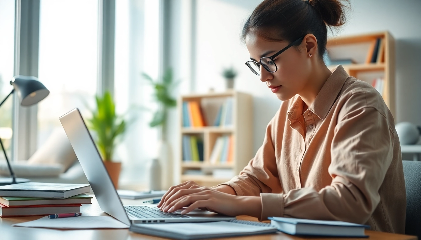 Enhance your remote exam help experience with a focused student in a bright study space.