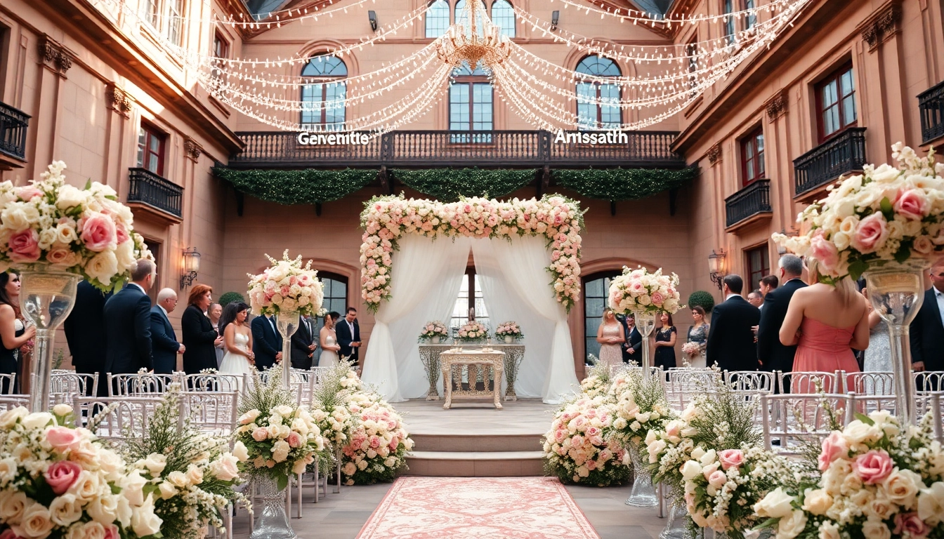 Stunning outdoor wedding at a Jacksonville Wedding Venue with floral decor and vibrant celebration