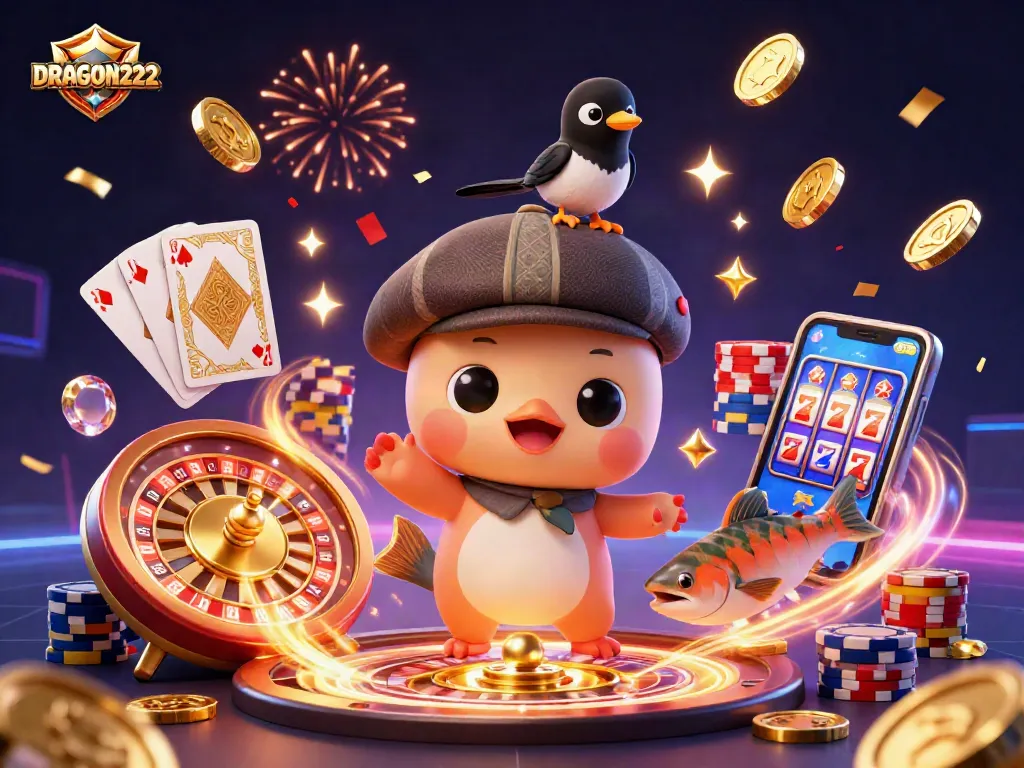 Engage with DRAGON222 through thrilling gameplay and dynamic gaming scenes featuring colorful characters.