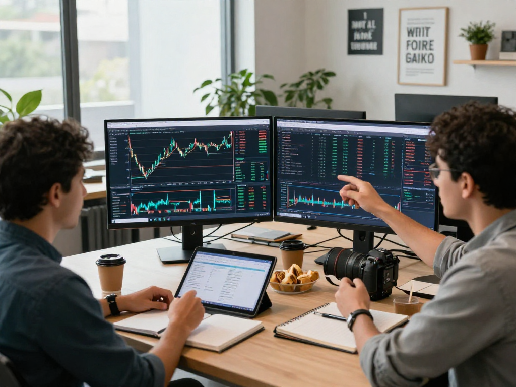 TradingView charts analyzed by professionals in a collaborative workspace.