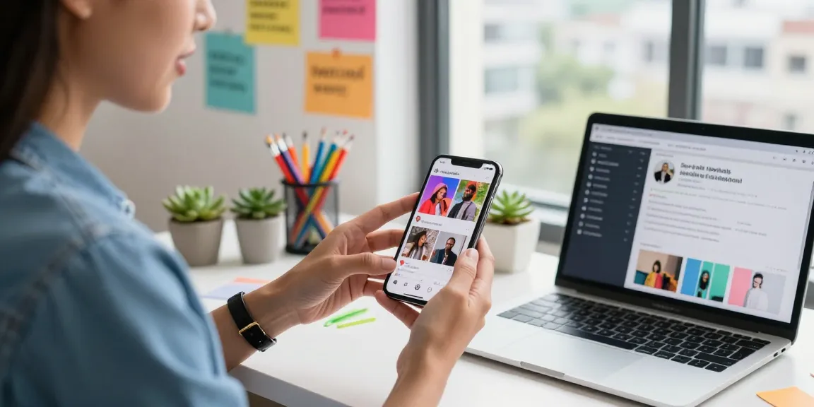 Engaging workspace scene showcasing how to buy real Instagram likes for better visibility.