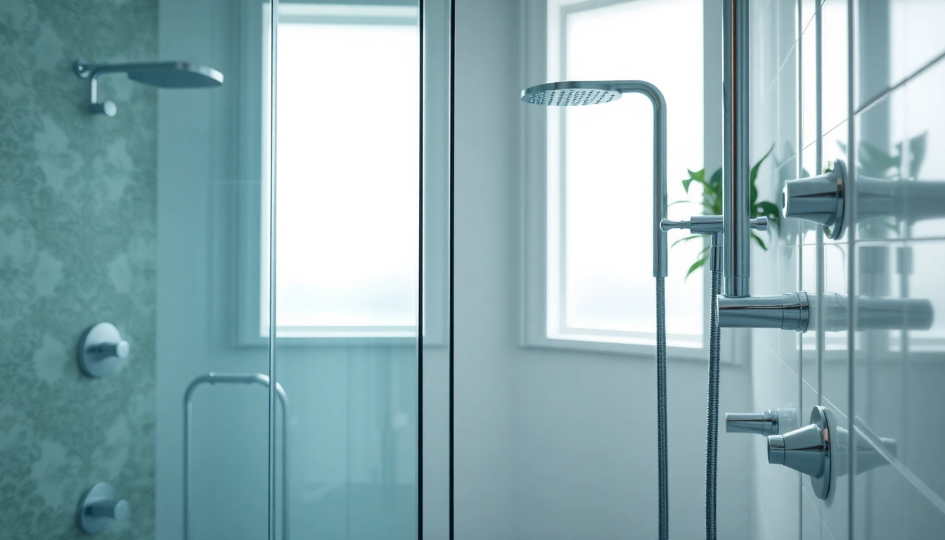 Experience elegant showers Australia with modern fixtures and serene design in a luxurious bathroom.