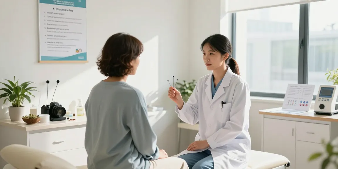 Expert care at 수원교통사고한의원 featuring a doctor consulting a patient in a welcoming setting.