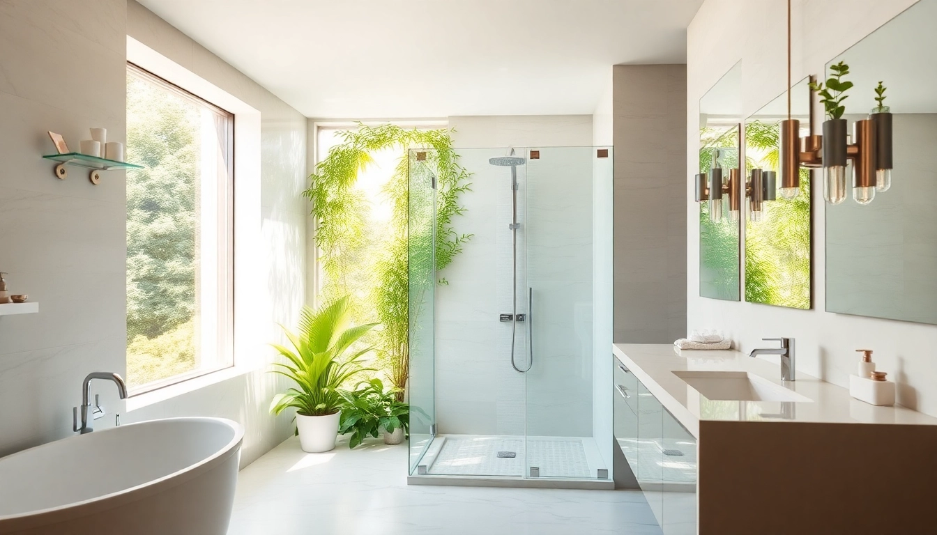 Experience the luxurious aesthetic of elegant showers au in a modern bathroom setting.