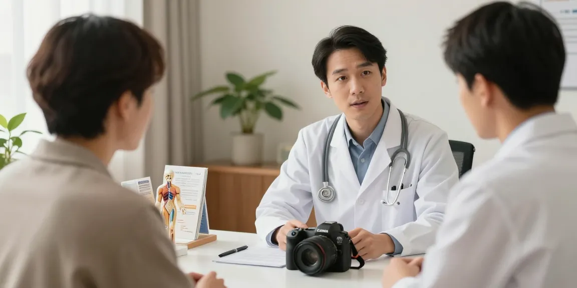 おすすめの安い包茎手術クリニックについて相談する医師と患者の画像