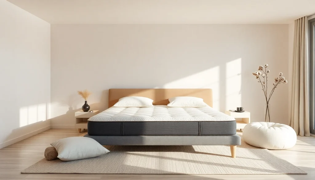 Topper materasso di alta qualità su un letto ben arredato, progettato per migliorare il comfort del sonno.