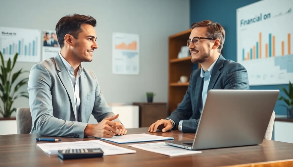 카드 한도 현금화에 대한 조언을 하는 전문가와 사무실의 모습